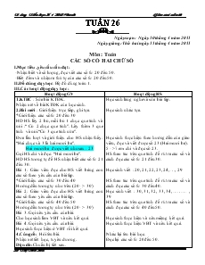 Giáo án Lớp 1 - Tuần 26 - Lê Thị Thu Hà - Trường Tiểu học Số 1 Hải Chánh