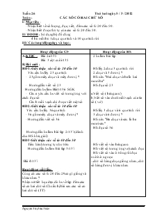 Giáo án Lớp 1 - Tuần 26 - Nguyễn Thị Thu Thảo