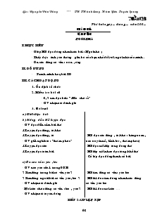 Giáo án Lớp 1 - Tuần 28 - Nguyễn Văn Dũng - TH THành Long- Hàm Yên- Tuyên Quang