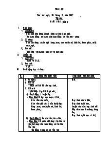 Giáo án Lớp 1 - Tuần 28