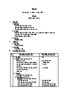 Giáo án Lớp 1 - Tuần 29