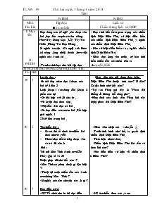 Giáo án Lớp 4 - Tuần 19