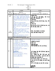 Giáo án Lớp 4 - Tuần 1