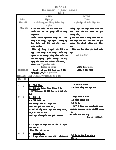 Giáo án Lớp 4 - Tuần 21