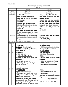 Giáo án Lớp 4 - Tuần 22