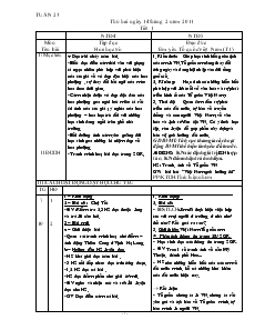 Giáo án Lớp 4 - Tuần 23