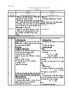 Giáo án Lớp 4 - Tuần 28