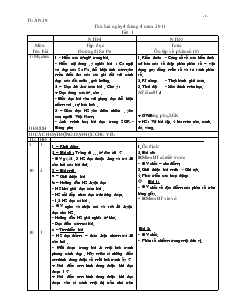 Giáo án Lớp 4 - Tuần 29