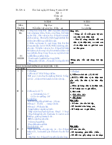 Giáo án Lớp 4 - Tuần 6