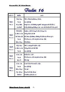 Giáo án Lớp 5 - Tuần 16 - Đặng Thanh Rồng - Trường TH “B” Vĩnh Nhuận