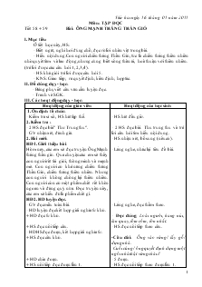 Giáo Án Toán Lớp 3 - Tuần 20