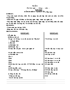 Giáo án Tổng hợp lớp 1 - Tuần 2, 3, 4