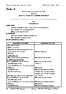 Giáo án tổng hợp lớp1 – Tuần 3 - Năm học: 2010 - 2011