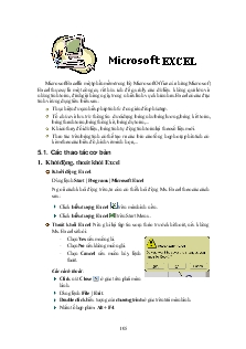 Tin học Excel