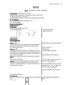 Bài giảng Lớp 1 - Tuần 12 - Môn toán