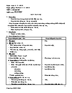 Bài soạn tổng hợp các môn lớp 1 - Tuần 19