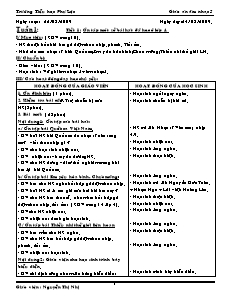 Giáo án âm nhạc 5 - Trường Tiểu học Phú Lộc - Tuần 1