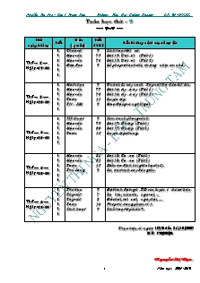 Giáo án các môn khối lớp 1 - Trường: Tiểu Học Chiềng Khoong - Tuần 9