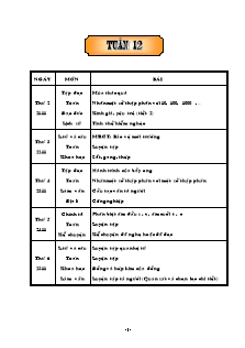 Giáo án các môn lớp 5 - Tuần 12