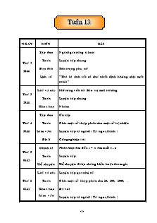 Giáo án các môn lớp 5 - Tuần 13