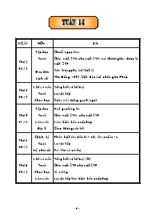 Giáo án các môn lớp 5 - Tuần 14