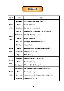 Giáo án các môn lớp 5 - Tuần 24