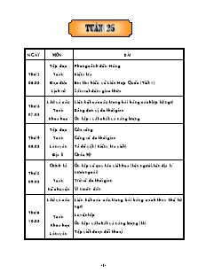 Giáo án các môn lớp 5 - Tuần 25