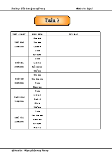 Giáo án các môn lớp 5 - Tuần 3 - Trường tiểu học Quang Trung