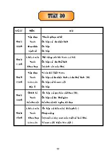 Giáo án các môn lớp 5 - Tuần 30