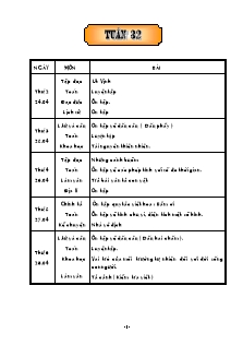 Giáo án các môn lớp 5 - Tuần 32