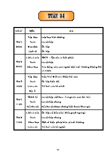 Giáo án các môn lớp 5 - Tuần 34