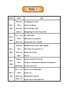 Giáo án các môn lớp 5 - Tuần 7