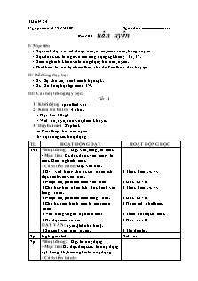 Giáo án lớp 1 môn Tiếng Việt - Bài 100: Uân uyên