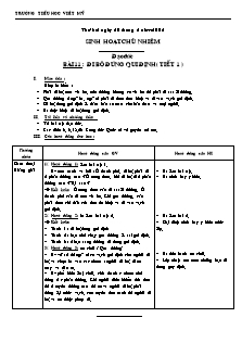 Giáo án tổng hợp các môn lớp 1 - Trường tiểu học Việt Mỹ - Tuần 23