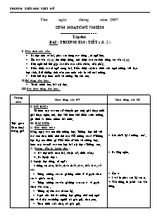 Giáo án tổng hợp các môn lớp 1 - Trường tiểu học Việt Mỹ - Tuần 25 năm 2007