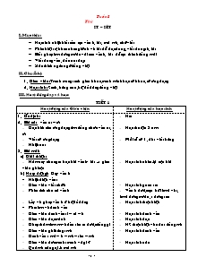 Thiết kế bài giảng lớp 1 - Tuần 8