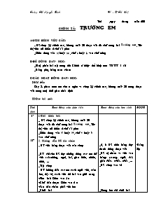 Giáo án Chính tả lớp 1 - Trường TH Nguyễn Bình