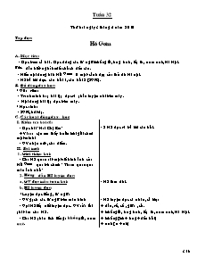 Giáo án môn Toán + Tiếng Việt - Tuần 32