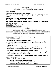 Giáo án sinh hoạt sao - Trường tiểu học số 2 Hoà Đồng