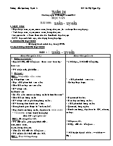 Giáo án dạy các môn học khối 1 - Tuần 24 - Trường tiểu học Long Trạch 2