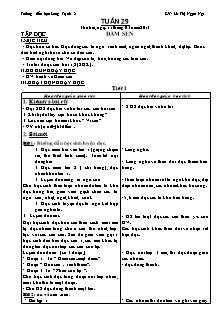 Giáo án dạy các môn học khối 1 - Tuần 29 - Trường tiểu học Long Trạch 2