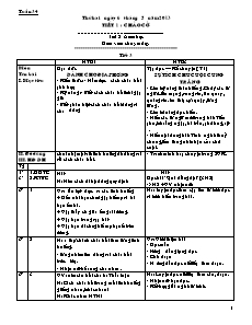 Giáo án dạy các môn học khối 1 - Tuần học 34 năm học 2013