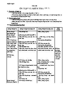 Giáo án môn Tập đọc lớp 5 - Ôn tập và kiểm tra (tiết 5)